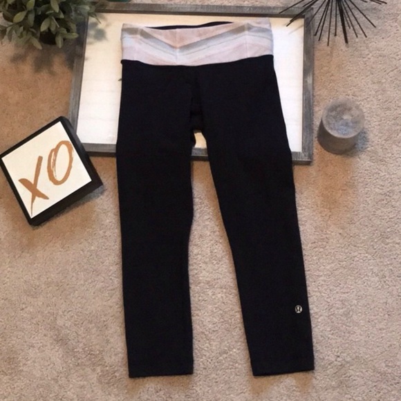 lululemon athletica Pants - Lululemon reversible wunder under crops 2